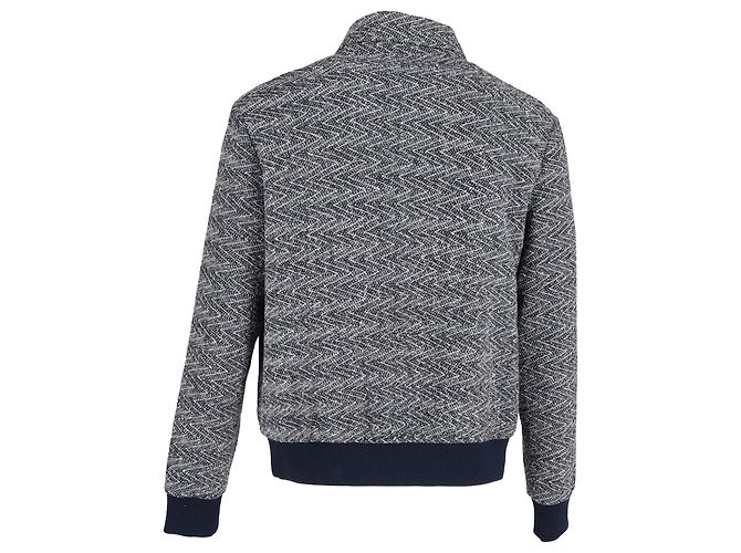 Giacca bomber testurizzata Etro blu navy in cotone - vista 3
