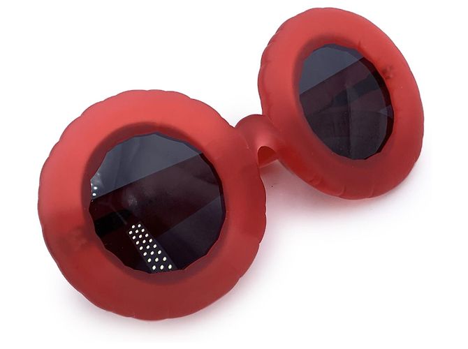 Jeremy Scott Gafas de sol oversize JSPool/1 rojas de Linda Farrow 145 mm - vista 3