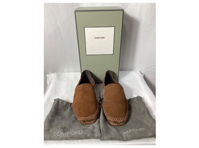 Tom Ford - Barnes Espadrilles aus braunem Wildleder - Ansicht 10