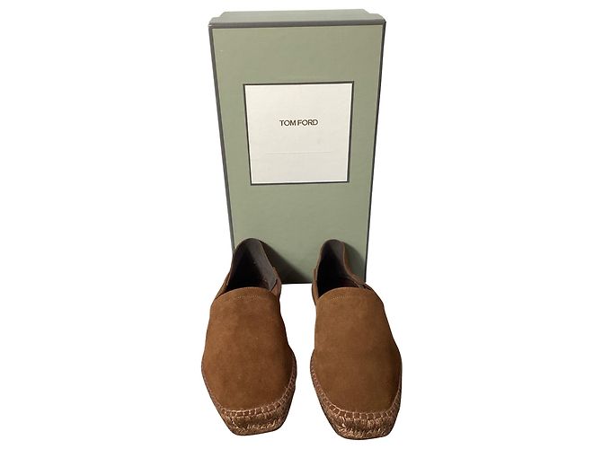 Tom Ford - Barnes Espadrilles aus braunem Wildleder - Ansicht 3