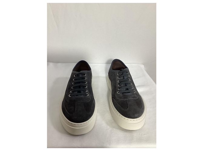 Salvatore Ferragamo Baskets à plateforme Truman Ferragamo en daim noir - vue 14