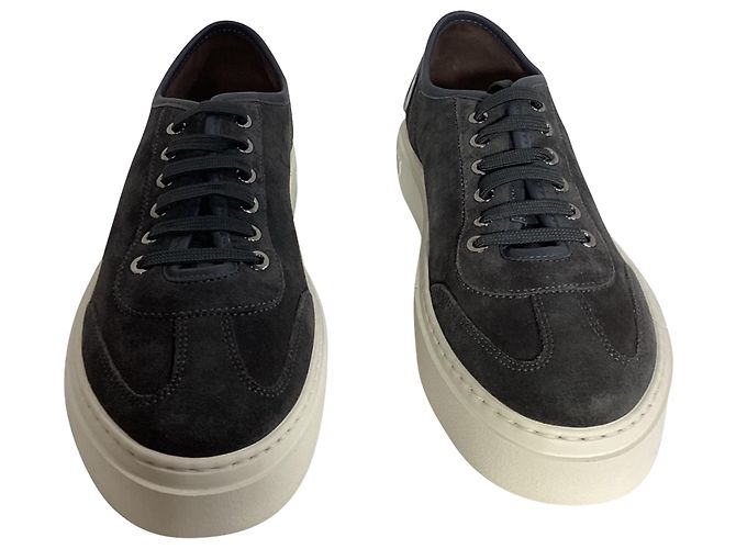 Salvatore Ferragamo Baskets à plateforme Truman Ferragamo en daim noir - vue 2