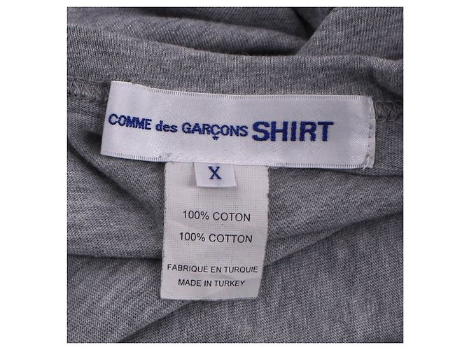 Comme Des Garcons Camiseta Comme Des Garçons en algodón gris - vista 4