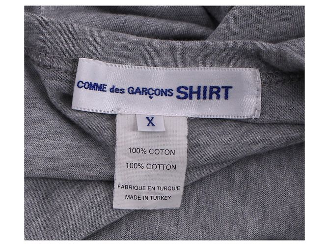 Comme Des Garcons Camiseta Comme Des Garçons en algodón gris - vista 9