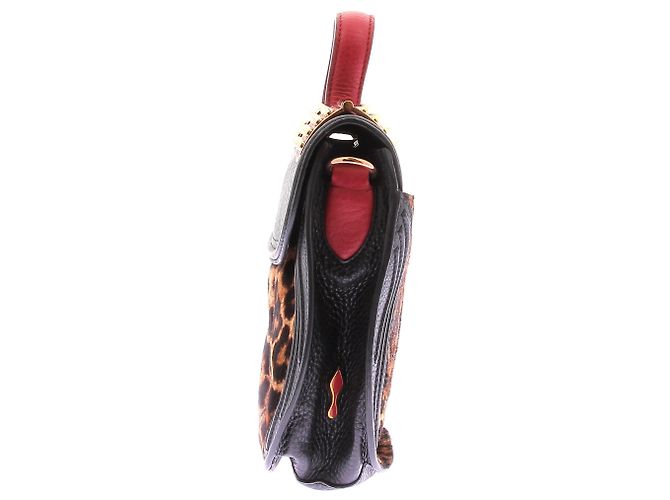CHRISTIAN LOUBOUTIN Borse T. Pelle Nero - vista 3