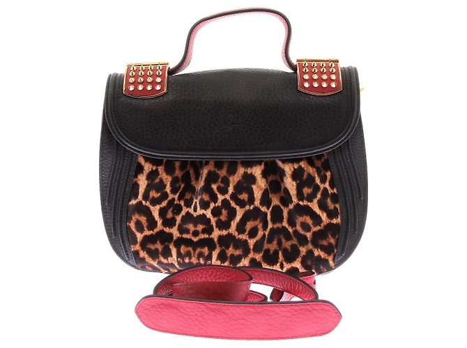 CHRISTIAN LOUBOUTIN Borse T. Pelle Nero - vista 7