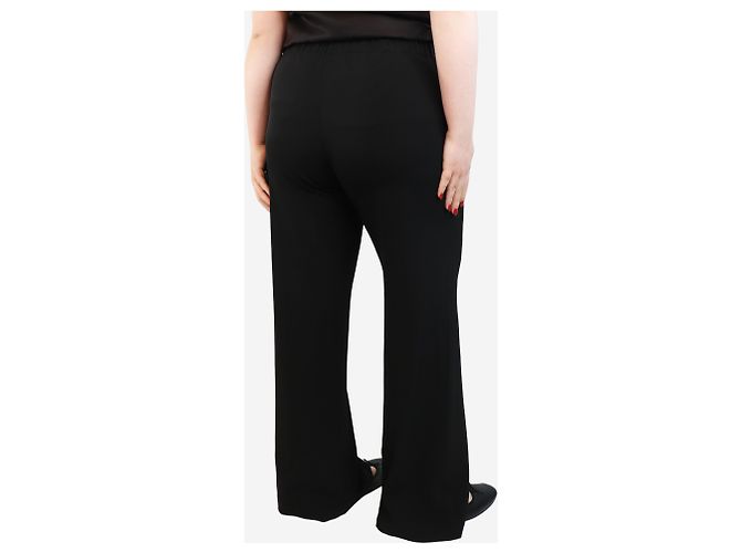 Autre Marque Schwarze weite Fluid-Hosen - Größe L - Ansicht 3