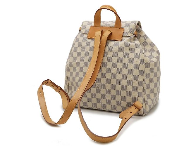 Louis Vuitton Damier Azur Speron Rucksack Cream - view 3