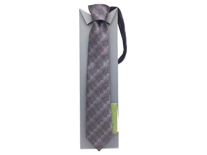 Cravatta di seta viola Gucci Porpora - vista 2