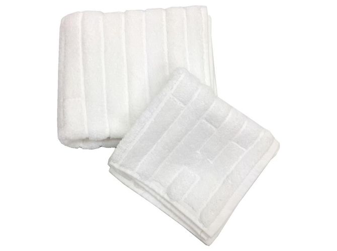 Hermès Conjunto de toalhas de algodão branco Hermes - vista 2