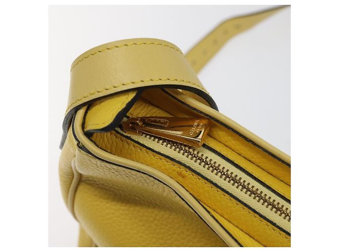 Céline Borsa a Spalla CELINE in Pelle Oro Giallo Auth BD1655 D'oro - vista 10