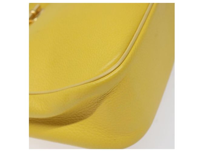 Céline Borsa a Spalla CELINE in Pelle Oro Giallo Auth BD1655 D'oro - vista 14