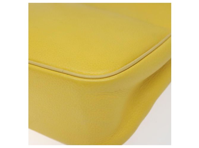 Céline Borsa a Spalla CELINE in Pelle Oro Giallo Auth BD1655 D'oro - vista 15