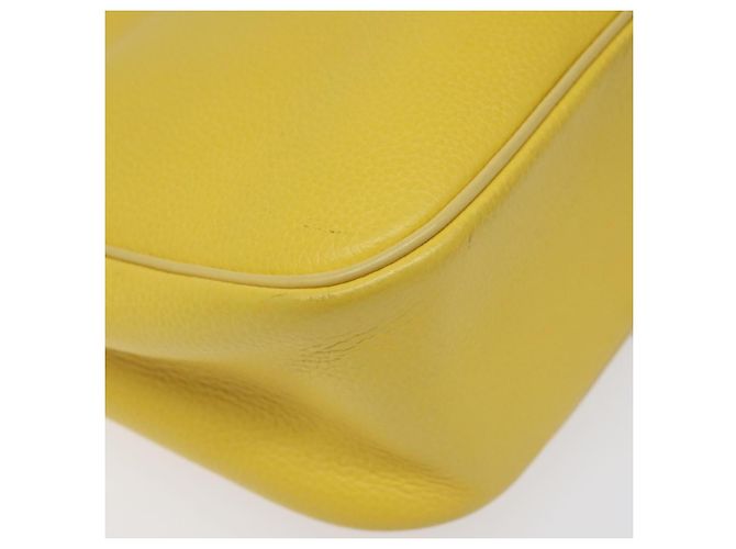 Céline Borsa a Spalla CELINE in Pelle Oro Giallo Auth BD1655 D'oro - vista 16