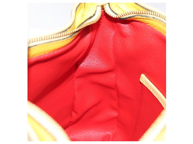 Céline Borsa a Spalla CELINE in Pelle Oro Giallo Auth BD1655 D'oro - vista 20