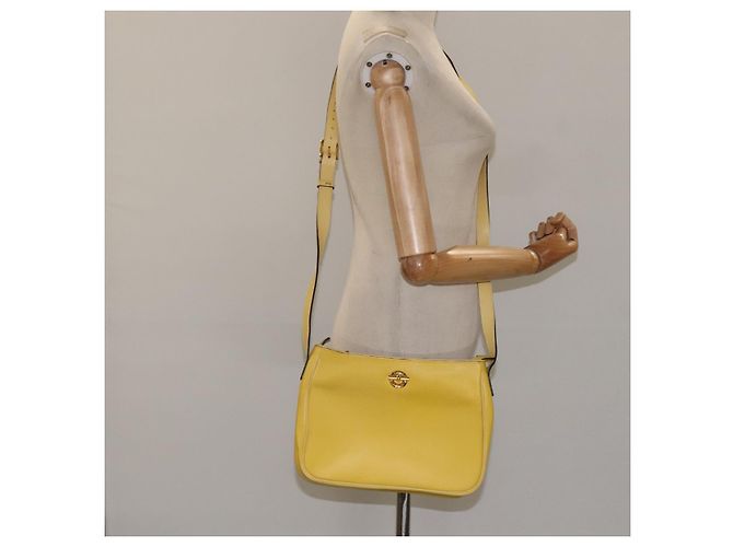 Céline Borsa a Spalla CELINE in Pelle Oro Giallo Auth BD1655 D'oro - vista 22