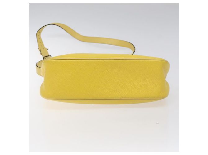 Céline Borsa a Spalla CELINE in Pelle Oro Giallo Auth BD1655 D'oro - vista 5