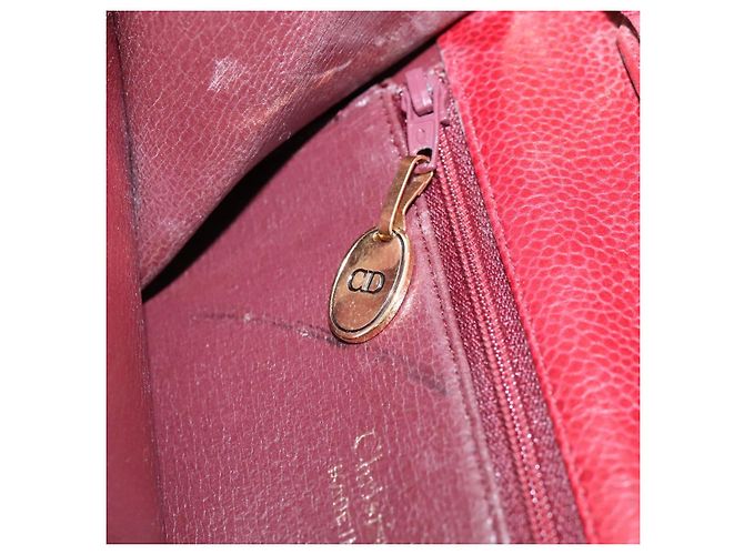 Borsa a Spalla Christian Dior in Pelle Oro Rossa Auth KD333 Rosso D'oro - vista 11