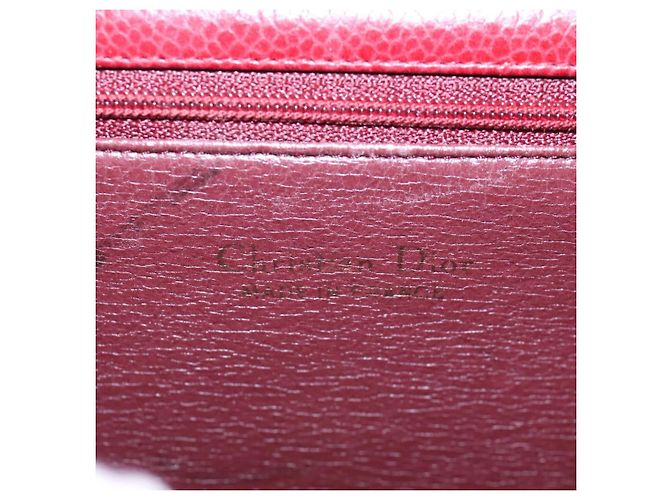 Borsa a Spalla Christian Dior in Pelle Oro Rossa Auth KD333 Rosso D'oro - vista 17