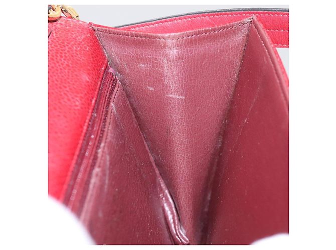 Borsa a Spalla Christian Dior in Pelle Oro Rossa Auth KD333 Rosso D'oro - vista 18