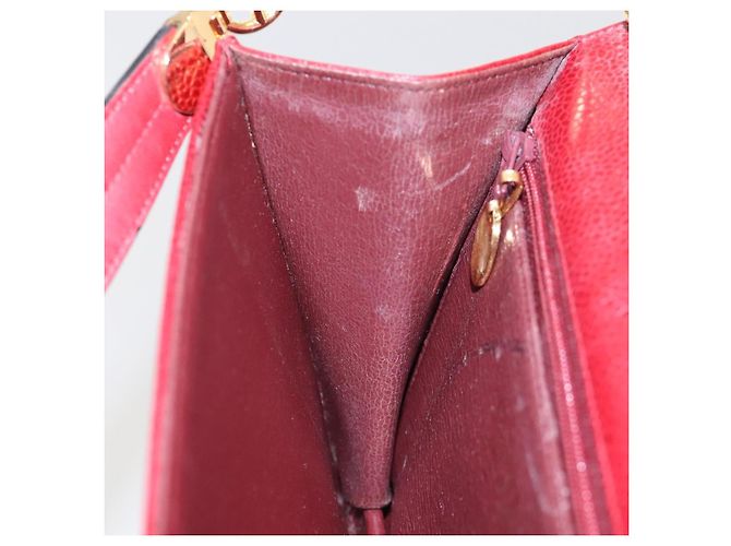 Borsa a Spalla Christian Dior in Pelle Oro Rossa Auth KD333 Rosso D'oro - vista 19
