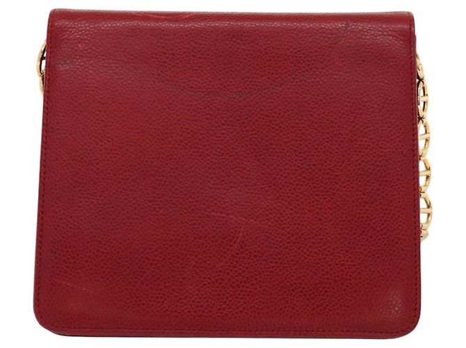 Borsa a Spalla Christian Dior in Pelle Oro Rossa Auth KD333 Rosso D'oro - vista 2