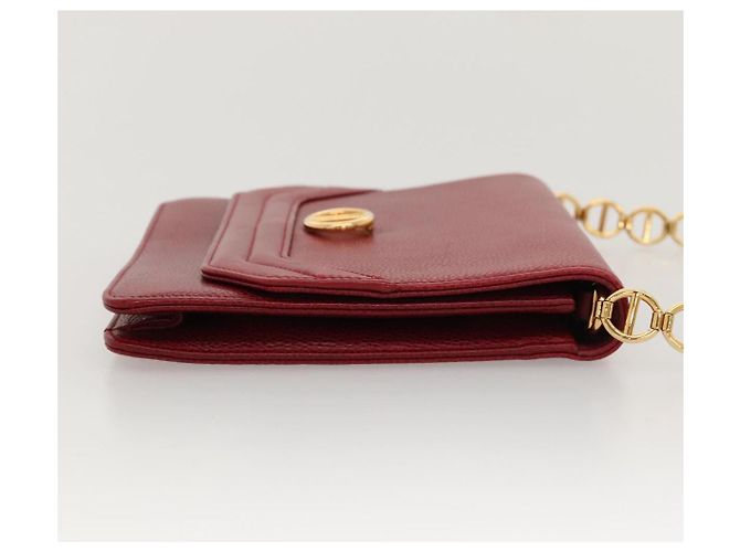 Borsa a Spalla Christian Dior in Pelle Oro Rossa Auth KD333 Rosso D'oro - vista 3
