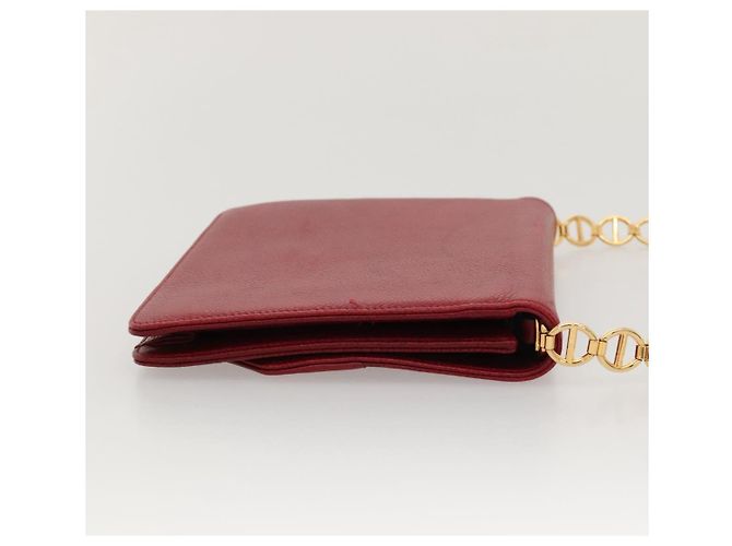 Borsa a Spalla Christian Dior in Pelle Oro Rossa Auth KD333 Rosso D'oro - vista 4