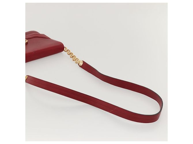 Borsa a Spalla Christian Dior in Pelle Oro Rossa Auth KD333 Rosso D'oro - vista 6
