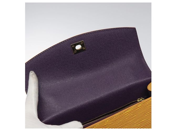 LOUIS VUITTON Borsa a Mano Epi Malesherbes Tassili Giallo Jonne M52379 Auth ep8467 - vista 9