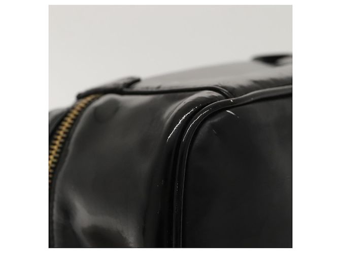 CHANEL Vanity Pouch Smalto Nero Oro CC Auth MX237 D'oro - vista 17