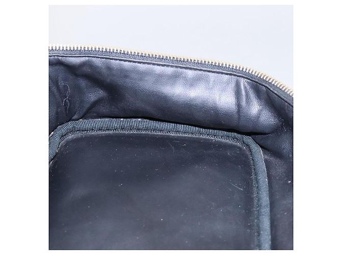 CHANEL Vanity Pouch Smalto Nero Oro CC Auth MX237 D'oro - vista 23