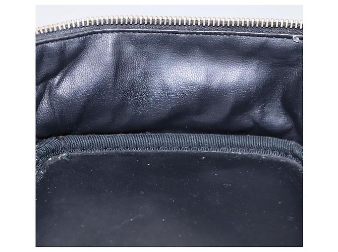 CHANEL Vanity Pouch Smalto Nero Oro CC Auth MX237 D'oro - vista 24