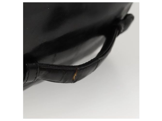 CHANEL Vanity Pouch Smalto Nero Oro CC Auth MX237 D'oro - vista 8