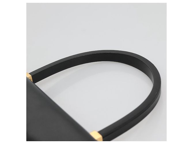 Borsa a mano GUCCI in pelle nera e oro 000 46 0096 Auth ep8407 Nero D'oro - vista 14