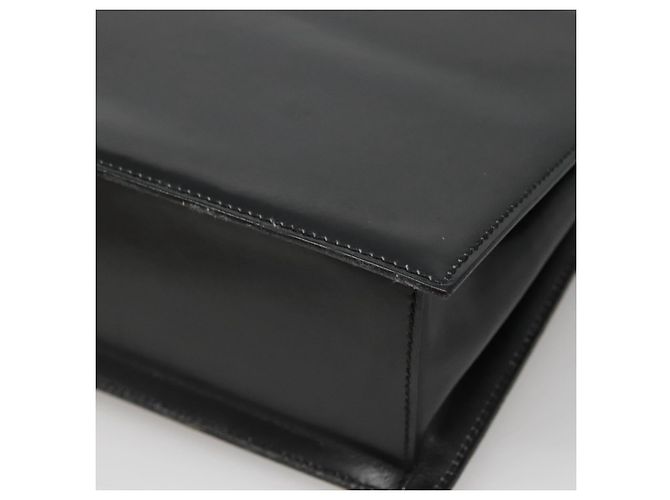 Borsa a mano GUCCI in pelle nera e oro 000 46 0096 Auth ep8407 Nero D'oro - vista 16