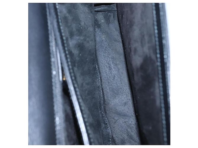 Borsa a mano GUCCI in pelle nera e oro 000 46 0096 Auth ep8407 Nero D'oro - vista 21