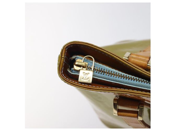 LOUIS VUITTON Monogram Vernis Borsa a Mano Houston Blu Baby M91005 LV Auth KD353 Blu chiaro - vista 10
