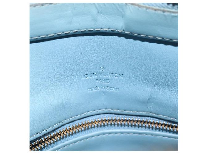 LOUIS VUITTON Monogram Vernis Borsa a Mano Houston Blu Baby M91005 LV Auth KD353 Blu chiaro - vista 18