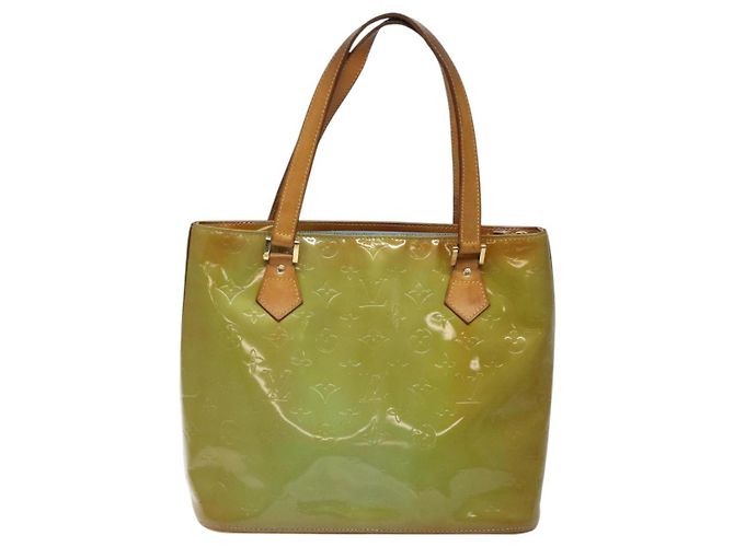 LOUIS VUITTON Monogram Vernis Borsa a Mano Houston Blu Baby M91005 LV Auth KD353 Blu chiaro - vista 2