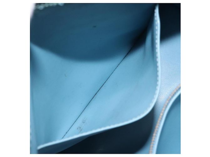 LOUIS VUITTON Monogram Vernis Borsa a Mano Houston Blu Baby M91005 LV Auth KD353 Blu chiaro - vista 22