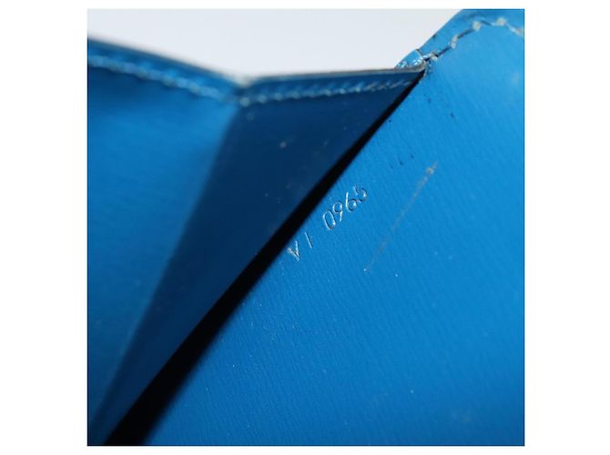 LOUIS VUITTON Borsa a Spalla Capuchin Epi Blu M52345 LV Auth MX130 - vista 12