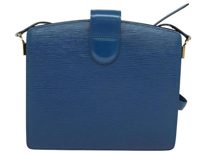 LOUIS VUITTON Borsa a Spalla Capuchin Epi Blu M52345 LV Auth MX130 - vista 2