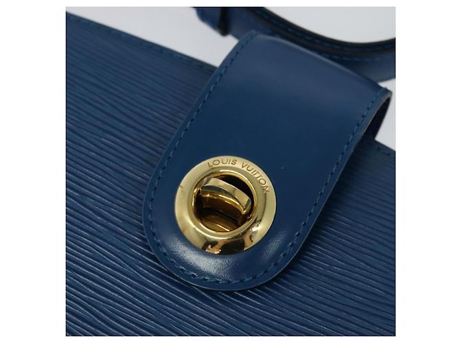 LOUIS VUITTON Borsa a Spalla Capuchin Epi Blu M52345 LV Auth MX130 - vista 9