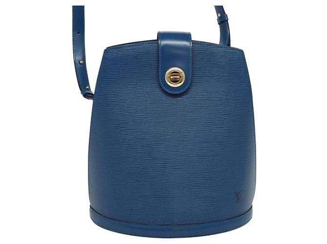 LOUIS VUITTON Borsa a Spalla Epi Cluny Blu M52255 LV Auth KD308 - vista 13