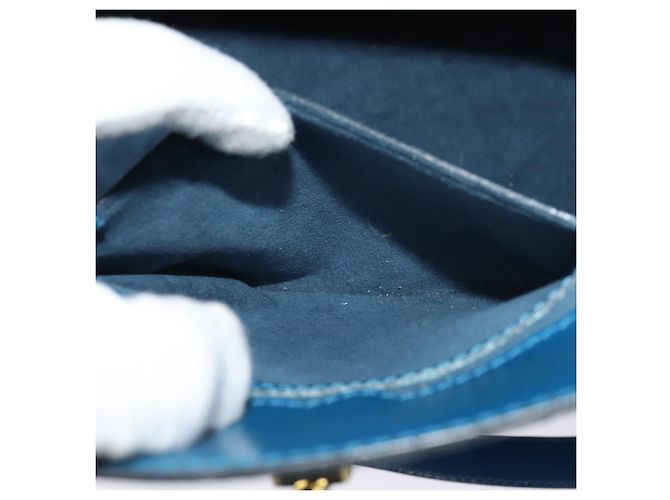 LOUIS VUITTON Borsa a Spalla Epi Cluny Blu M52255 LV Auth KD308 - vista 20