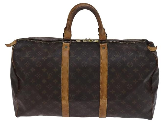 LOUIS VUITTON Monogram Keepall 50 Borsa Boston M41426 LV Auth BD1432 Monogramma - vista 13