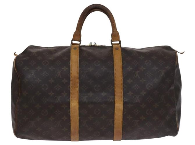 LOUIS VUITTON Monogram Keepall 50 Borsa Boston M41426 LV Auth BD1432 Monogramma - vista 2
