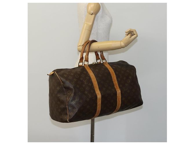 LOUIS VUITTON Monogram Keepall 50 Borsa Boston M41426 LV Auth BD1432 Monogramma - vista 22