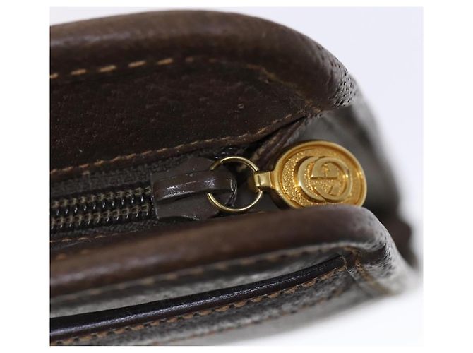 Bolsa de negócios em couro GUCCI 2 vias marrom Auth ep8518 - vista 10